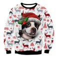 thumbnail image 1 of Jersey de cuello redondo para hombre, sudaderas con gráfico de animales, chándal feo de Navidad, ropa de calle de gran tamaño, traje de pareja, ropa masculina, 1 of 4