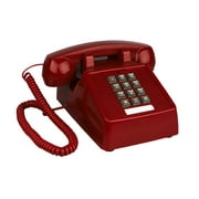 Red Landline Phone for Home Retro Amplified Single Line Corded Desk Telephone with Extra Loud Ringer Land Line House Phone Old Fashion Telephones for Seniors
