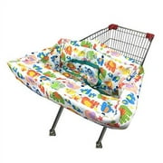 Portable Shopping Cart Cover | High Chair and Grocery Cart Covers for Babies, Kids, Infants & Toddlers (Simple Elephant)