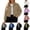 #0366-Army Green, variant on Women's Fashion Cropped Shacket Button Down Corduroy Shacket Jackets Casual Plaid Long Sleeve Crop Jackets Tops
