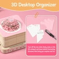 thumbnail image 3 of 3D Art Calendar Memo Pad 2025 Creative Time piece Calendar Sakura Tree Rip Away Paper Carving Sticky DIY Note Pink 2025 Desk Calendar With LED Lights Pink, 3 of 10