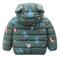 thumbnail image 2 of Baby Winter Jacket Coat Kids Ear Hooded Puffer Jacket Warm Padded Lightweight Boys Girls Outfits, 2 of 3
