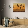 thumbnail image 3 of Cheryl Martin 32x23 Gallery Wrapped Canvas Wall Art Titled - Sunset Palms I, 3 of 4