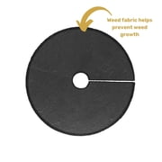 GroundSmart 36 Black Rubber Mulch Tree Ring, 3 Pack