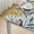 thumbnail image 5 of BANET Rectangle/Square Vintage Plant Yellow Blue Table Cloth Cover for Kitchen Dinning Table Top Decoration for /Party/Holiday Dinner/Wedding white, 5 of 8