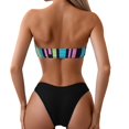 thumbnail image 3 of Plus Size Swim Two Piece,Women's Conservative Floral Print Swimsuit With Ruffles For Beach & Spa, 3 of 7
