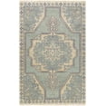 thumbnail image 3 of Hauteloom Mayland Wool Living Room, Bedroom Area Rug - Traditional - LightSage, Denim, Ivory - 18" x 18" Sample, 3 of 10