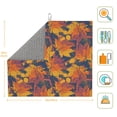 thumbnail image 3 of Naloa Vintage Abstract Maple Leaf Art Dish Drying Mat for Kitchen Counter, Heat Resistant Drainer Mats, Absorbent Draining Mat,Dish Rack Pad,16"x18", 3 of 8