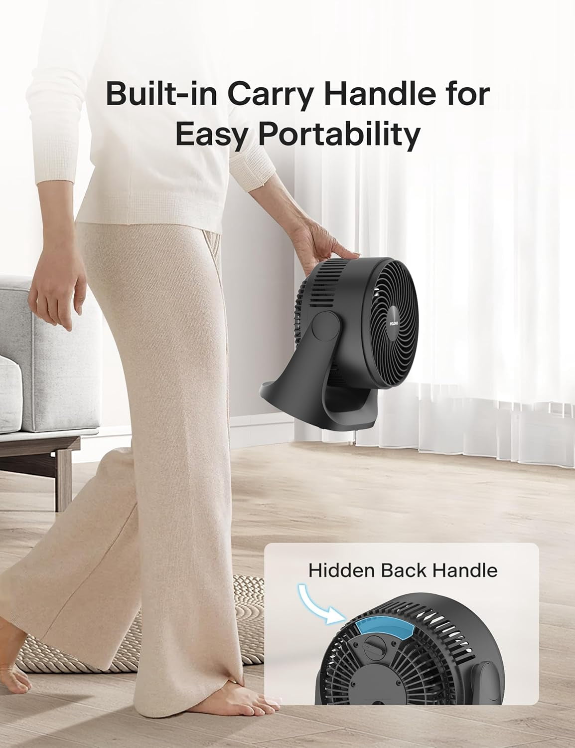 3 Speed Table Fan with -inch Blade, 100° Adjustable Tilt - Quiet  Circulator for Bedroom, Dorm, Office
