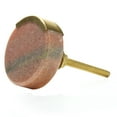 thumbnail image 3 of Bouton d'Armoire Rond en Marbre Rose (Ensemble de 6), 3 of 3