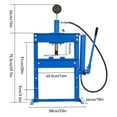 thumbnail image 2 of AOILE Hydraulic Shop Press, Heavy-Duty Adjustable h-Frame Garage Floor Shop Bearing Press with Stamping Plates to Straighten Bend or Press Parts, for Straightening/Automotive Repair/Garage Use, 2 of 7