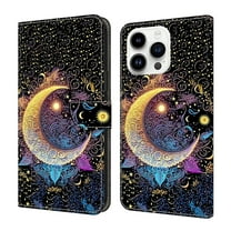 ELEHOLD Leather Wallet Case for iPhone 16 with Lanyard, Credit Card Slot Anti-Scratch Protection Durable Magnetic Closure Kickstand Flip Wallet Cover for Women,A