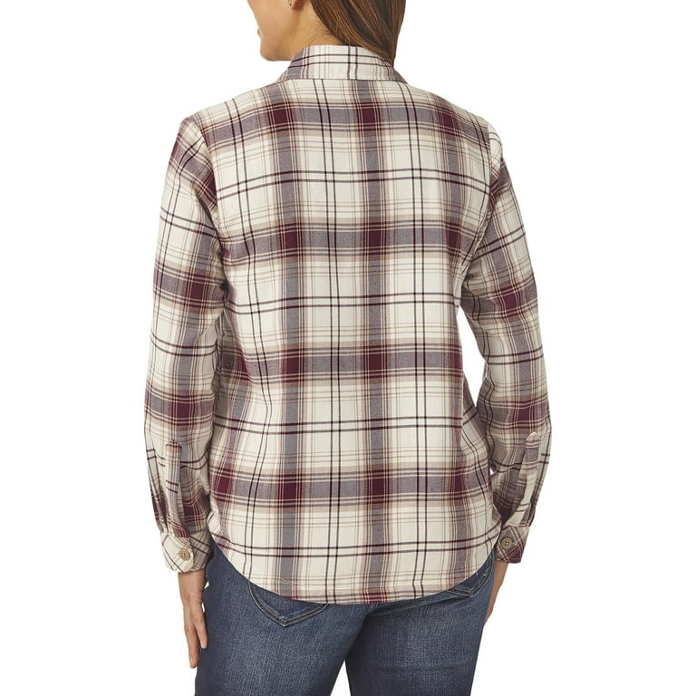 Lee riders women's fleece lined flannel shirt best sale