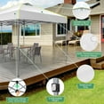 thumbnail image 4 of SANOPY 10' x 30' Pop Up Canopy, One Push Setup Glow Party Tent for Commercial, Wedding with 3 Adjustable Height, Outdoor Gazebo Waterproof with Wheeled Bag, Air Vent, Sandbag, Stake, Rope,, 4 of 11