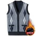 thumbnail image 4 of Funicet Gilet Cardigan Chaud à Col en V pour Homme, 4 of 5