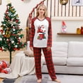 thumbnail image 2 of Odeerbi Christmas Pajamas for Family Holiday Long Sleeve Family Christmas Pajamas Matching Sets Mom Parent Child Printed Loungewear Set Two-Piece Sleepwear Xmas Family Matching PJs Set Red, 2 of 4