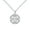 Silver, variant on Flower Window Pattern Pendant Necklace for Women Cz Ginger Lyne Collection