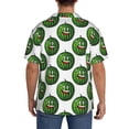 thumbnail image 3 of Gukieu Happy Watermelon Print Men's Short-sleeved Shirts, Button-down Pocket Shirts, T-shirts, Beach Vacation Travel Summer Clothing-Large, 3 of 5