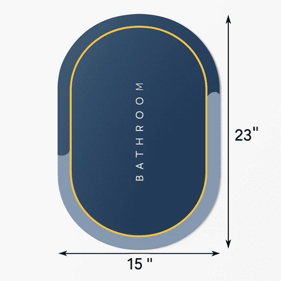 Ultra Non-Slip Bath Rugs, 23" X 15", Non-Slip, Quick Dry