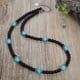 thumbnail image 3 of Collar retro clásico de moda para hombres y mujeres, negro mate, Ojo de Tigre natural, piedra de imagen de cianita, regalos de joyería, 3 of 4