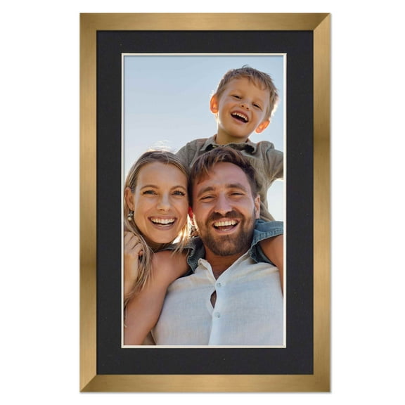 27x40 Frame with Mat - Bronze 30x43 Frame Wood Made to Display Print or Poster Measuring 27 x 40 Inches with Black Photo Mat - Great For One Sheet Movie Posters