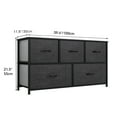 thumbnail image 3 of Uforic 5-Drawer Fabric Dresser for Adults with Wood Top for Bedroom, Living Room, Hallway, Black, 3 of 5