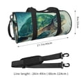 thumbnail image 4 of Fotbe Watercolor Turtle1 Pattern Foldable Sports Gym Bag with Wet Dry Pocket, Ultralight Travel Bag, Large Capacity Duffel Bag, Splash Proof Carry on Bag, Overnight Bag, Weekender Bag, 4 of 8
