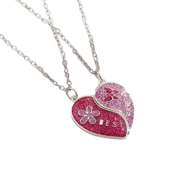WINDLAND Unique Clavicle Chain Necklaces for Women Neckchain with Butterfly Flower Accent