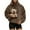Brown, variant on Oversized Pet Pouch Hoodie with Front Sling Pocket for Small Cats & Dogs, Comfy Pullover Sweatshirt for Casual Wear, [Color], [Size]