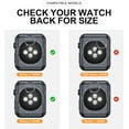 thumbnail image 2 of KOMI [2 Pack] Waterproof Case with Button Designed for Apple Watch Series 3 Series 2 42mm, Anti-Fall Hard PC Cover with Tempered Glass Screen Protector for iWatch S3/S2, Matte Black, 2 of 8