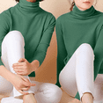 thumbnail image 3 of Turtleneck Sweater for Women Fashion Solid Color Casual Knitted Cotton Long Sleeve Warm Wool Tunic Tops Slim Pullover Basic Tops Jumpers Blouse, 3 of 4