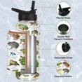 thumbnail image 5 of Frog-Themed Water Bottle with Straw - 32 Oz Insulated Stainless Steel Tumbler - Leak Proof Lid, Perfect Gift for Women, Girls & Frog Lovers, 5 of 6