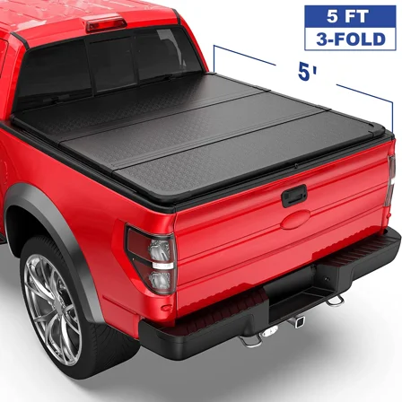 5FT 3-Fold Hard Tonneau Cover For 2015-2023 Chevy Colorado GMC Canyon Truck Bed