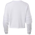 thumbnail image 3 of Women's White UCF Knights Oversized Cropped Retro Long Sleeve T-Shirt, 3 of 3
