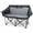 Black Camouflage, variant on Hike 2 Person Heavy Duty Camping Chairs with Cup Holders, Gray