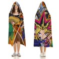thumbnail image 3 of Yu-Gi-Oh Hooded Blanket Poncho Wearable Blanket Hoodie Cozy Soft Warm Flannel Fleece Throw Blanket for Women Men Boys Girls, 3 of 7