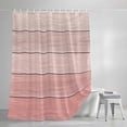 thumbnail image 3 of Gradient Pink Shower Curtain, Wood Grain Abstract Striped Vintage Simple Waterproof Shower Curtain Set with 12 Hooks Lightweight Bath Curtains Fabric Bathroom Decor 36x72 Inches, 3 of 9