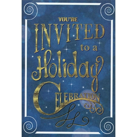 Designer Greetings A Holiday Celebration - Package of 8 Christmas Party Invitations
