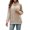 Beige, variant on Vedolay Women's Pullover Sweatshirt Fashion Plush Hooded 2023 Long Sleeve Pullover Sweater Zip up Jacket Beige,M