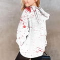thumbnail image 4 of Chandail à Capuchon pour Garçons - Motif à Manches Longues pour Enfants Imprimé Halloween Sweat à Capuche Imprimé pour Garçons et Filles 2 Ans Rouge, 4 of 4