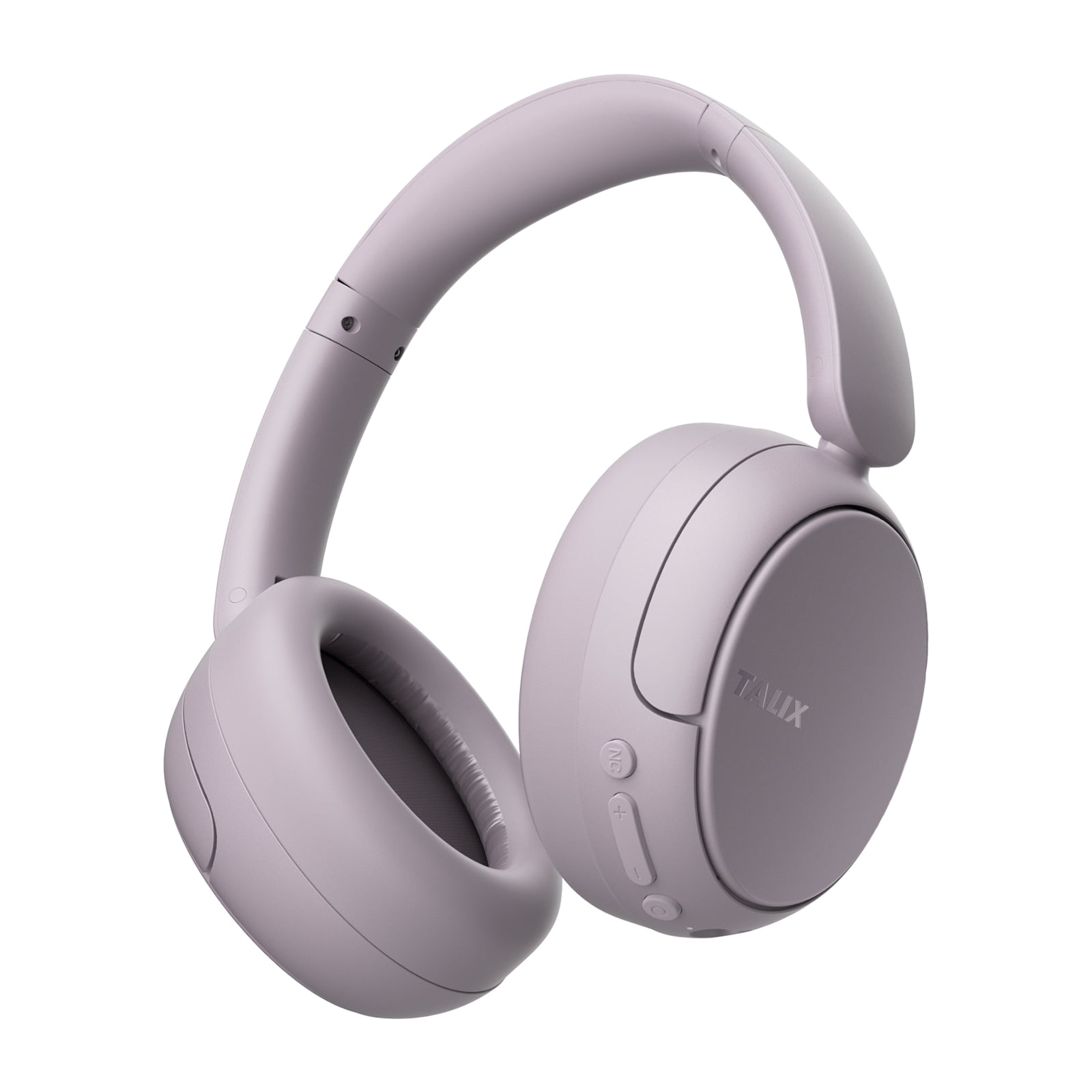TALIX H30 Adaptive ANC Wireless Headphones Over Ear,Active Noise Cancellation with Multiple Modes,Purple