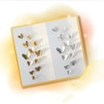 thumbnail image 4 of CAROOTU 12pcs 3D Hollow Butterfly Wall Sticker for Home Decor DIY Butterflies Fridge, 4 of 5
