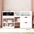 thumbnail image 2 of Gray Twin Loft Bed | Safe with Full - Length Guardrail | Protect Sleepers, 2 of 2