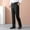 Black, variant on Oplxuo Men's Fleece Lined Thermal Dress Pants, Warm Winter Straight Leg Business Casual Work Suit Trousers with Pockets