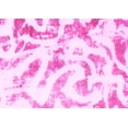 thumbnail image 1 of Ahgly Company Indoor Rectangle Abstract Pink Modern Area Rugs, 2' x 5', 1 of 4