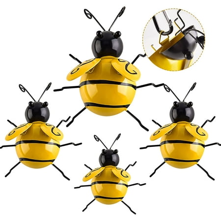 Bee Garden Ornaments Outdoor for Fence Decorations,Bumble Bee Garden ...
