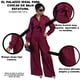 thumbnail image 5 of Palazzo Elegante de una Pieza con Blusa de Lazo y Pantalón Plisado para Mujer, 5 of 5