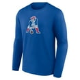 thumbnail image 2 of Men's  Royal New England Patriots Throwback Long Sleeve T-Shirt, 2 of 3