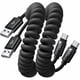 thumbnail image 1 of Cable USB C enrollado LISEN para Android Auto y CarPlay de 1,2 m, paquete de 2, 1 of 9