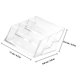 thumbnail image 2 of unbranded Portanombres Acrílico Transparente Con Tres Secciones Para Escritorio Y Negocios, 2 of 6